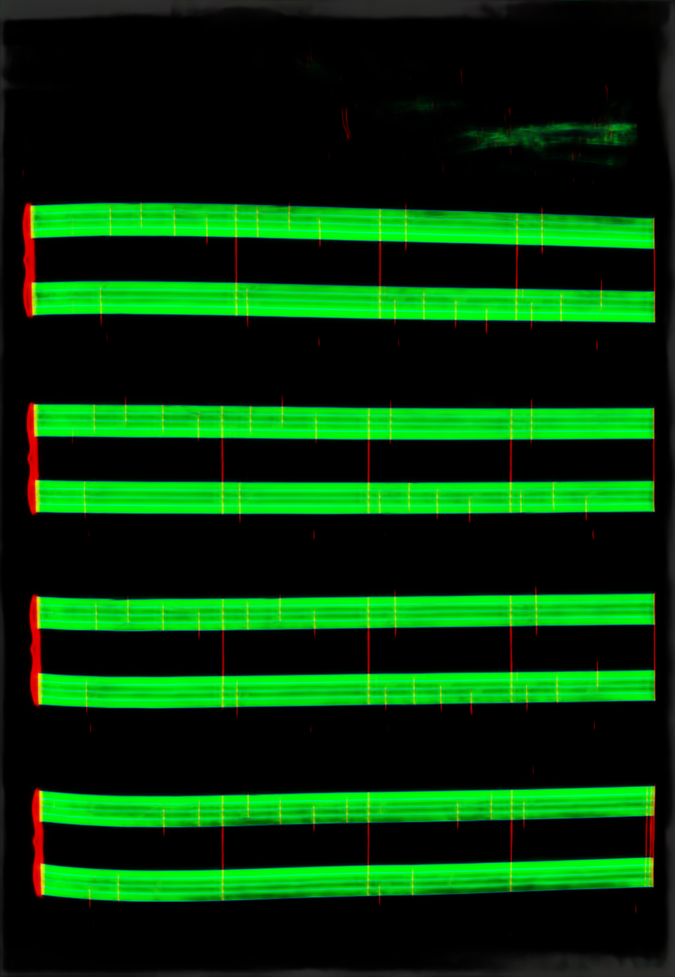 Layout predictor output heatmap.